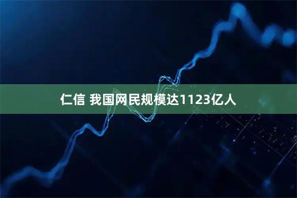仁信 我国网民规模达1123亿人